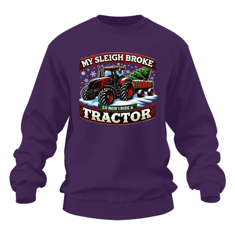 Image of My Sleigh Broke So Now I Ride A Tractor - Unisex Heavy Blend™ Crewneck Sweatshirt