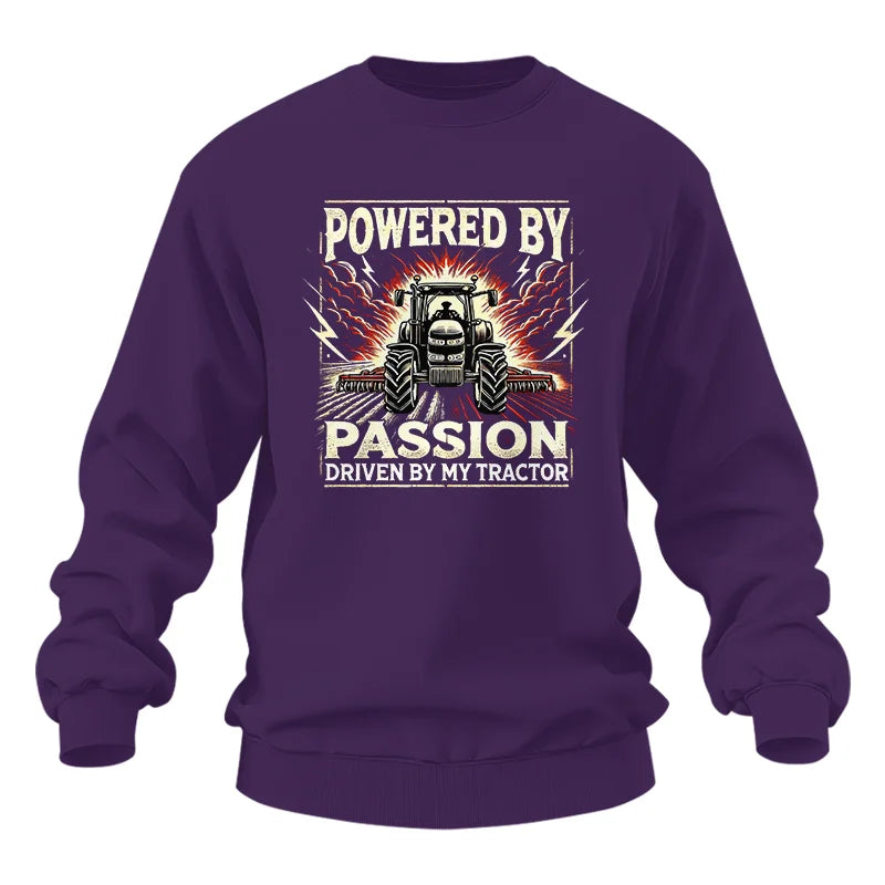 Powered By Passion Driven By My Tractor 4 - Unisex Heavy Blend™ Crewneck Sweatshirt