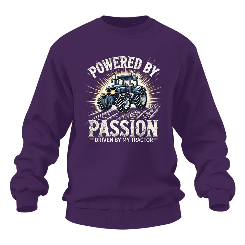 Powered By Passion Driven By My Tractor - Unisex Heavy Blend™ Crewneck Sweatshirt