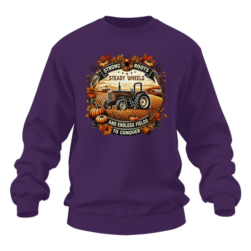 Thanksgiving Farmer Endless Fields To Conquer 1 - Unisex Heavy Blend™ Crewneck Sweatshirt