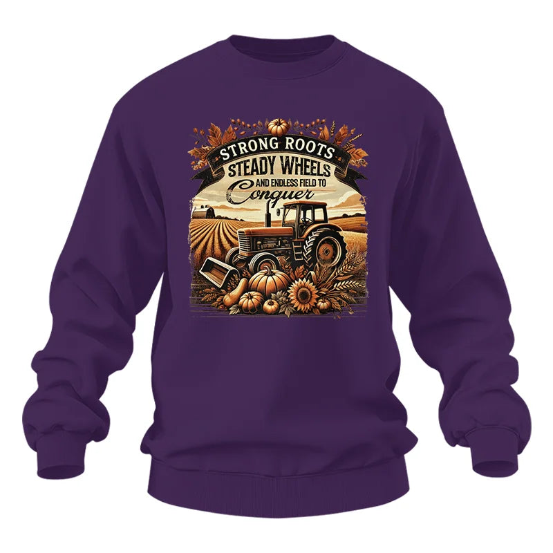 Image of Thanksgiving Farmer Endless Fields To Conquer 2 - Unisex Heavy Blend™ Crewneck Sweatshirt