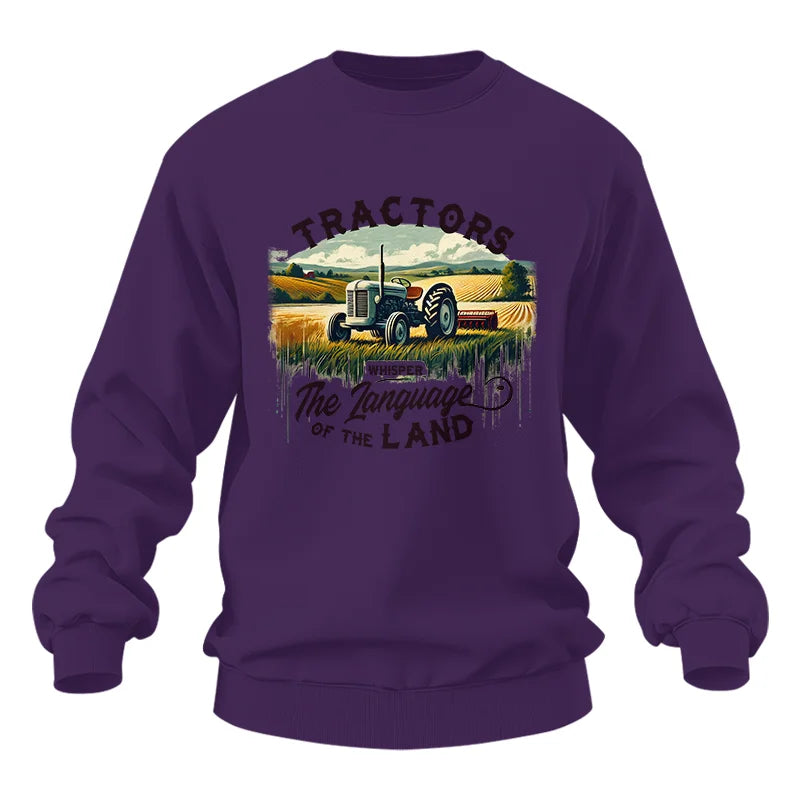 Tractors Whisper The Language Of The Land 2 - Unisex Heavy Blend™ Crewneck Sweatshirt