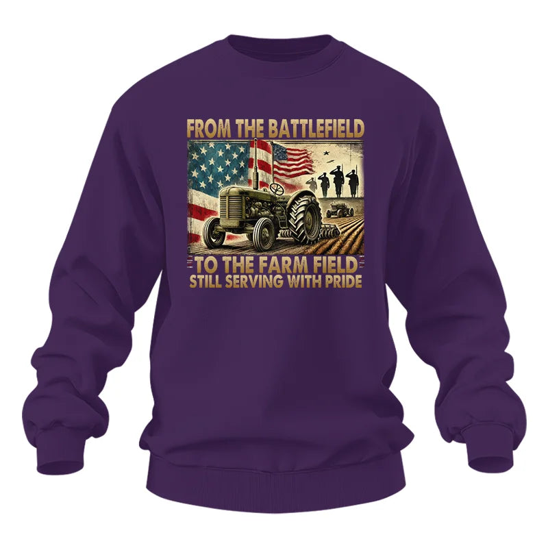 Veteran Farmer From The Battlefield To The Farm Field 1 - Unisex Heavy Blend™ Crewneck Sweatshirt