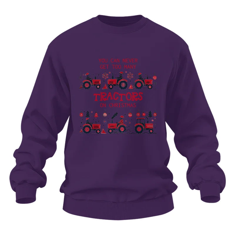 You Can Never Get Too Many Tractors On Christmas 2 - Unisex Heavy Blend™ Crewneck Sweatshirt