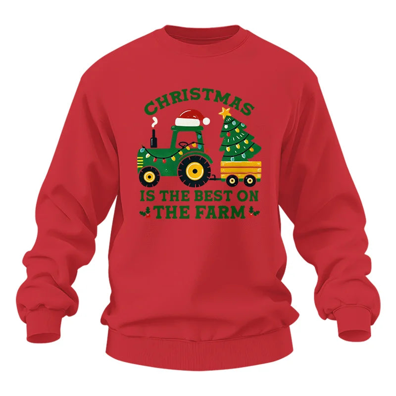 Image of Christmas Is The Best On The Farm - Unisex Heavy Blend™ Crewneck Sweatshirt