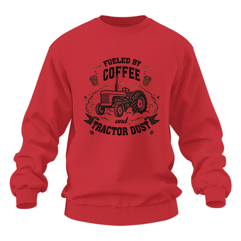 Fueled By Coffee And Tractor Dust - Unisex Heavy Blend™ Crewneck Sweatshirt