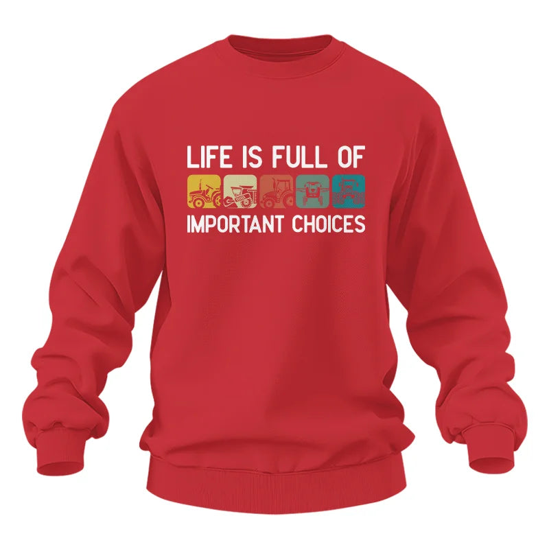 Image of Life Is Full Of Important Choices 40 - Unisex Heavy Blend™ Crewneck Sweatshirt