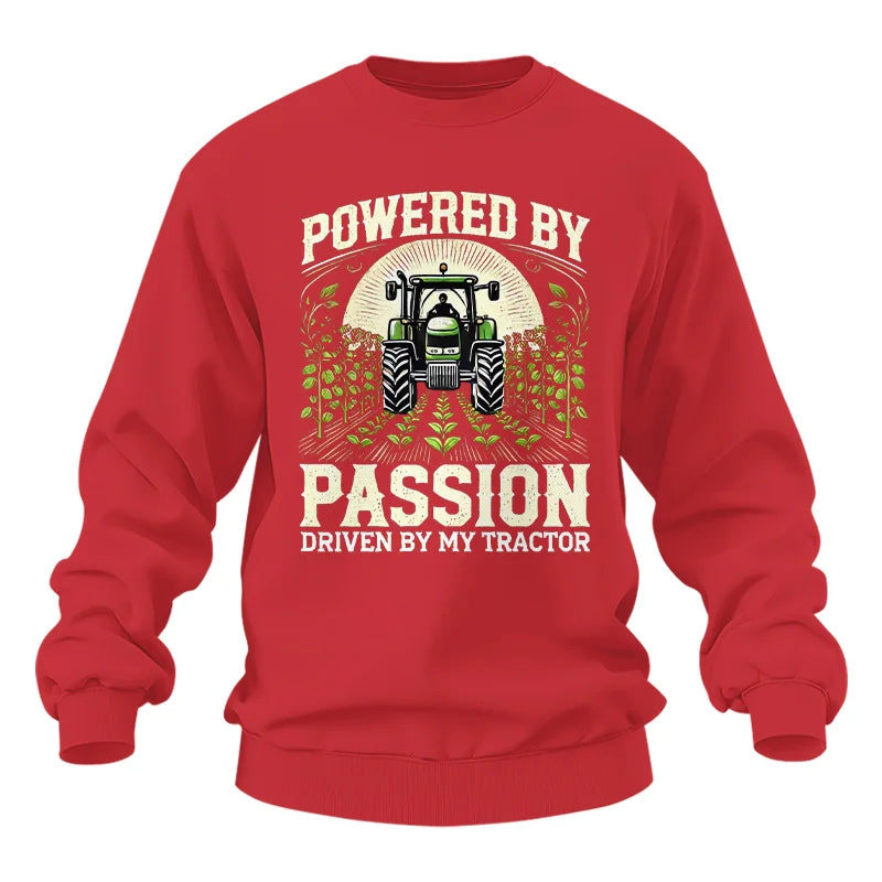 Powered By Passion Driven By My Tractor 3 - Unisex Heavy Blend™ Crewneck Sweatshirt