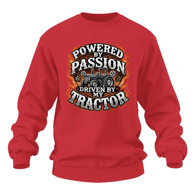 Powered By Passion Driven By My Tractor 5 - Unisex Heavy Blend™ Crewneck Sweatshirt