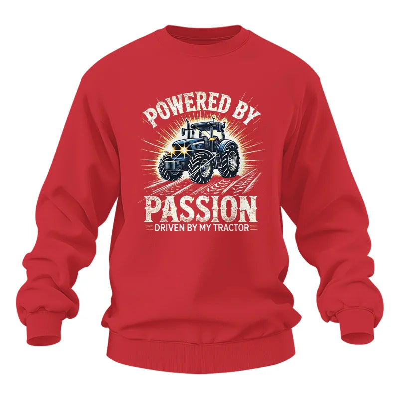 Powered By Passion Driven By My Tractor - Unisex Heavy Blend™ Crewneck Sweatshirt