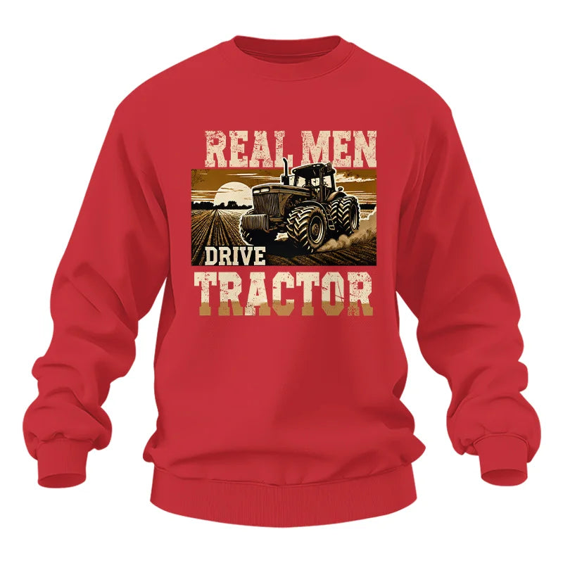 Image of Real Men Drive Tractor - Unisex Heavy Blend™ Crewneck Sweatshirt