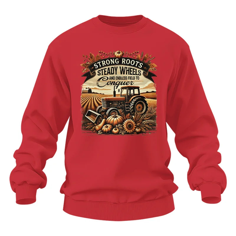 Image of Thanksgiving Farmer Endless Fields To Conquer 2 - Unisex Heavy Blend™ Crewneck Sweatshirt