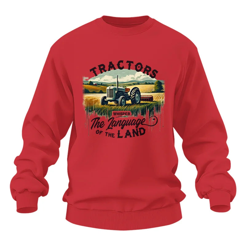 Tractors Whisper The Language Of The Land 2 - Unisex Heavy Blend™ Crewneck Sweatshirt