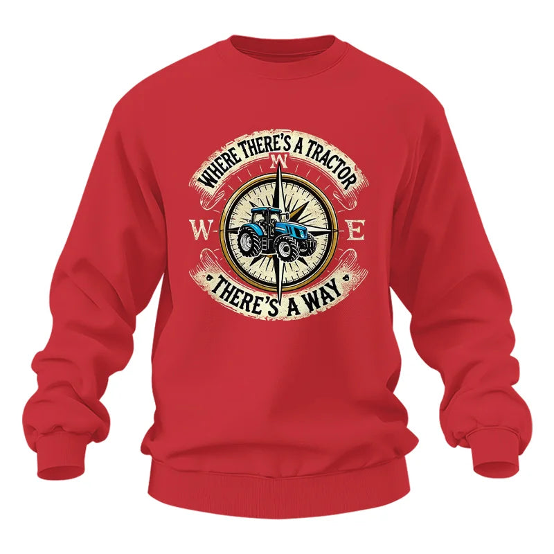 Image of Where There's A Tractor There's A Way - Unisex Heavy Blend™ Crewneck Sweatshirt