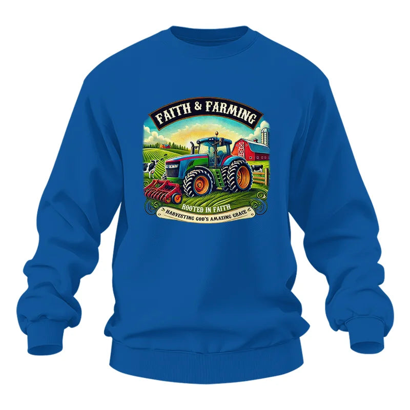 Image of Faith And Farming 2 - Unisex Heavy Blend™ Crewneck Sweatshirt