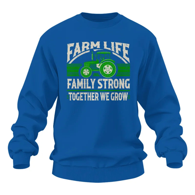 Image of Farm life Family Strong_Together We grow - Unisex Heavy Blend™ Crewneck Sweatshirt