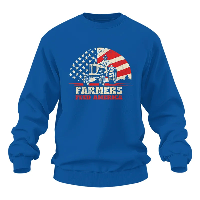 Farmers Feed America Support Farmers - Unisex Heavy Blend™ Crewneck Sweatshirt