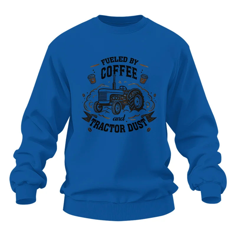 Fueled By Coffee And Tractor Dust - Unisex Heavy Blend™ Crewneck Sweatshirt