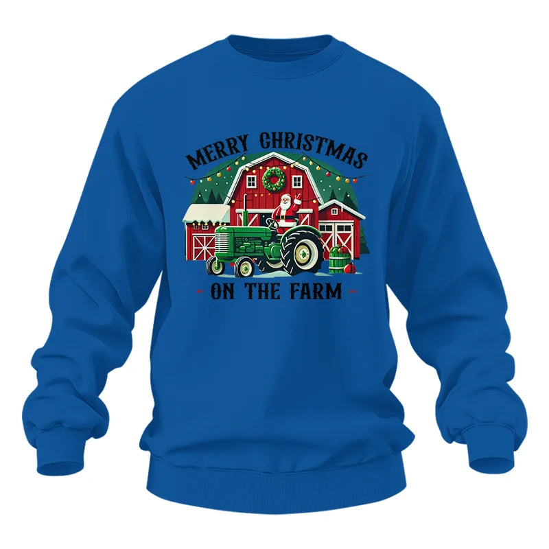 Image of Merry Christmas On The Farm 1 - Unisex Heavy Blend™ Crewneck Sweatshirt