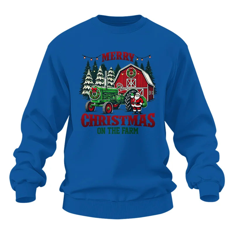 Merry Christmas On The Farm 3 - Unisex Heavy Blend™ Crewneck Sweatshirt