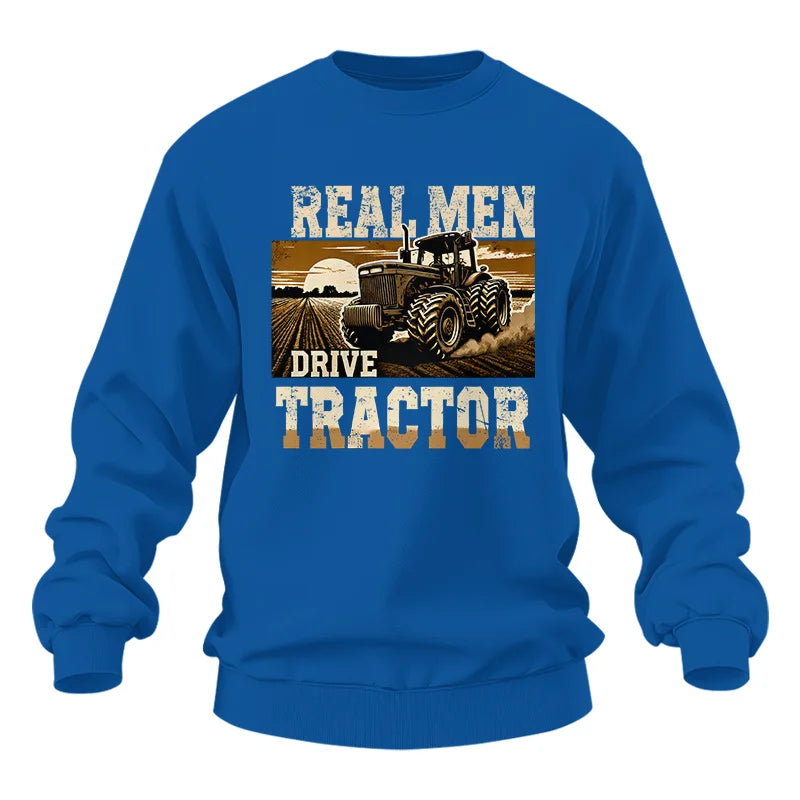 Image of Real Men Drive Tractor - Unisex Heavy Blend™ Crewneck Sweatshirt