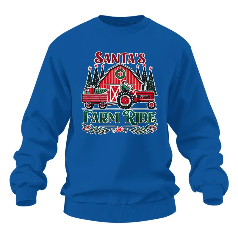 Santa's Farm Ride 1 - Unisex Heavy Blend™ Crewneck Sweatshirt