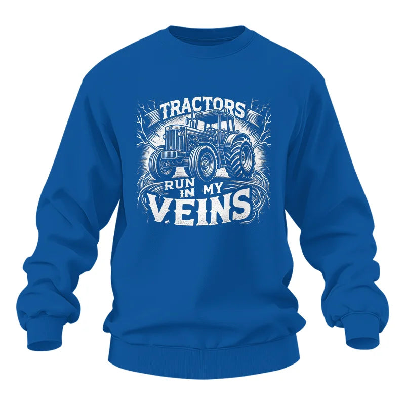 Image of Tractors Run In My Veins - Unisex Heavy Blend™ Crewneck Sweatshirt