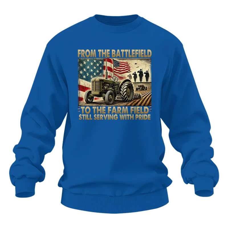 Veteran Farmer From The Battlefield To The Farm Field 1 - Unisex Heavy Blend™ Crewneck Sweatshirt