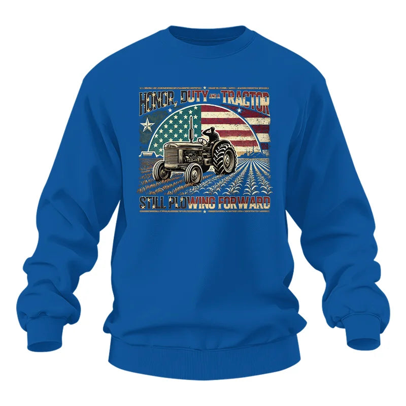 Veteran Farmer Honor Duty And A Tractor 1 - Unisex Heavy Blend™ Crewneck Sweatshirt