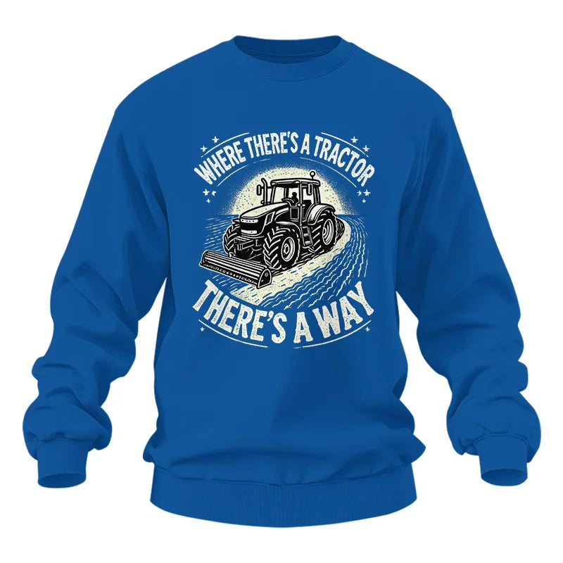 Image of Where There's A Tractor There's A Way 1 - Unisex Heavy Blend™ Crewneck Sweatshirt