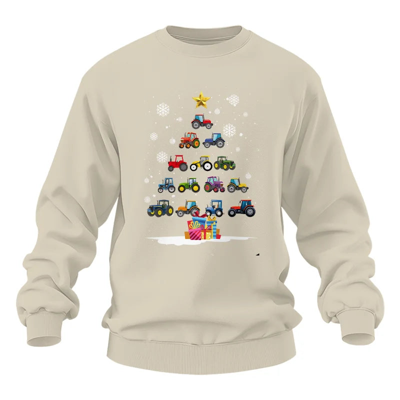 Christmas Tractor Tree - Unisex Heavy Blend™ Crewneck Sweatshirt