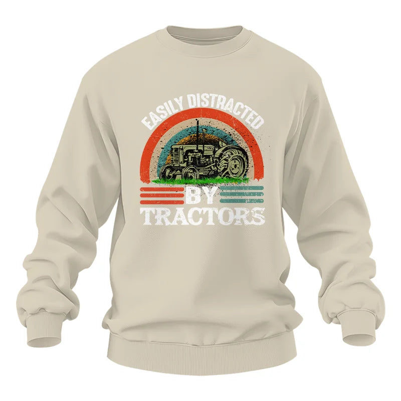 Easily Distracted By Tractors - Unisex Heavy Blend™ Crewneck Sweatshirt