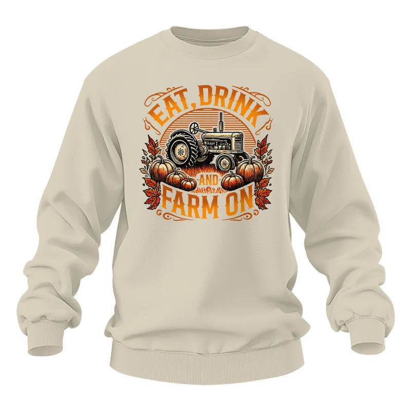 Image of Eat Drink and Farm On 2 - Unisex Heavy Blend™ Crewneck Sweatshirt