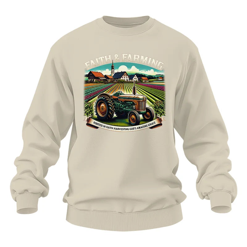 Image of Faith And Farming 4 - Unisex Heavy Blend™ Crewneck Sweatshirt