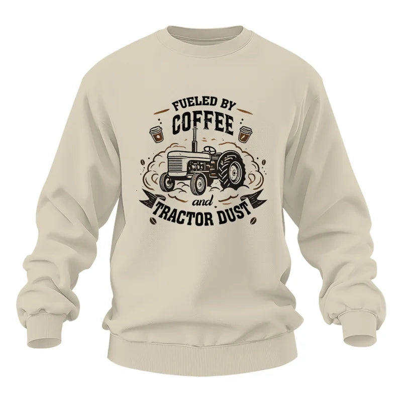 Fueled By Coffee And Tractor Dust - Unisex Heavy Blend™ Crewneck Sweatshirt