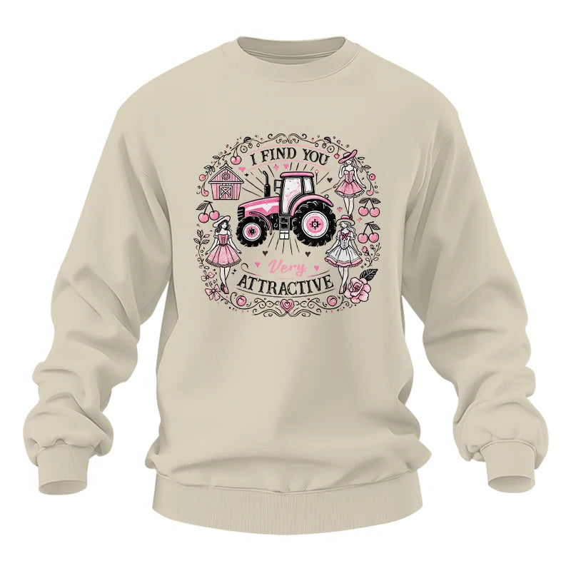 I Find You Very Attractive Pink Cherry - Unisex Heavy Blend™ Crewneck Sweatshirt