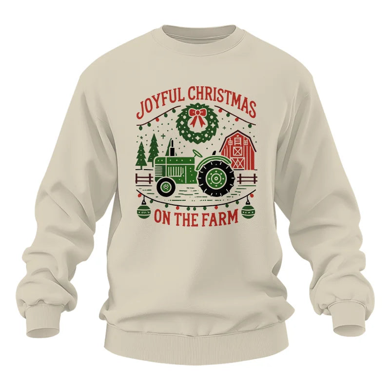 Joyful Christmas On The Farm 3 - Unisex Heavy Blend™ Crewneck Sweatshirt