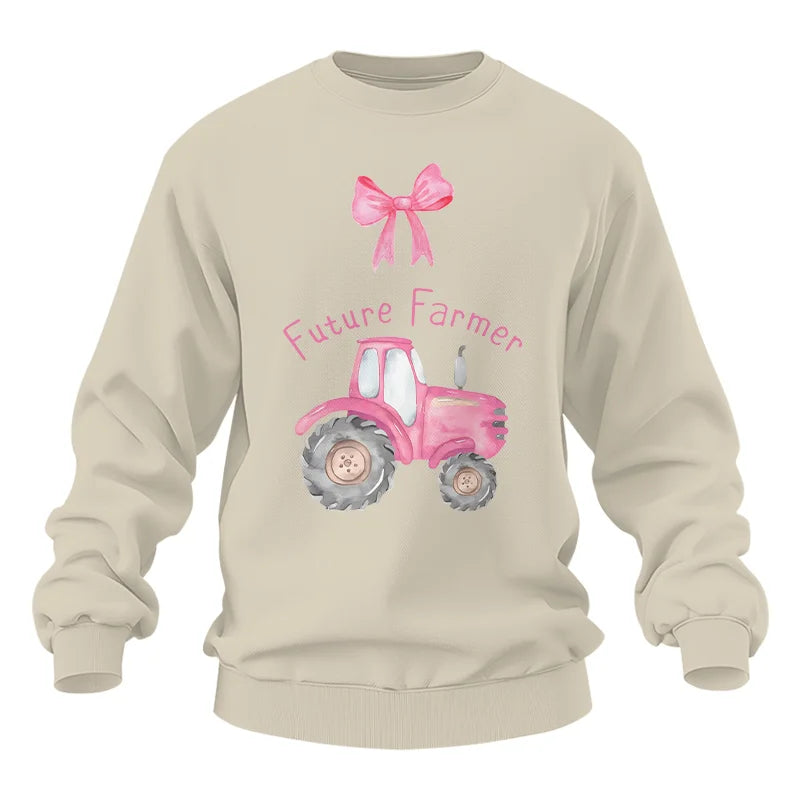 Pink Tractor For Future Farmer - Unisex Heavy Blend™ Crewneck Sweatshirt