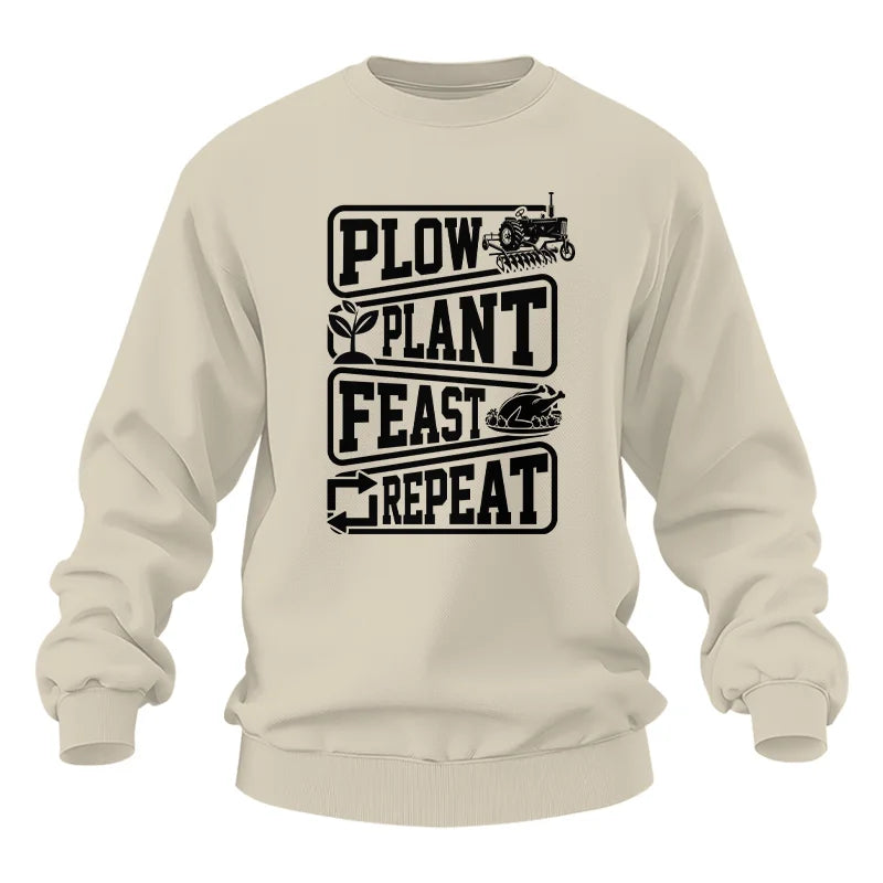 Plow Plant Feast Repeat 1 - Unisex Heavy Blend™ Crewneck Sweatshirt