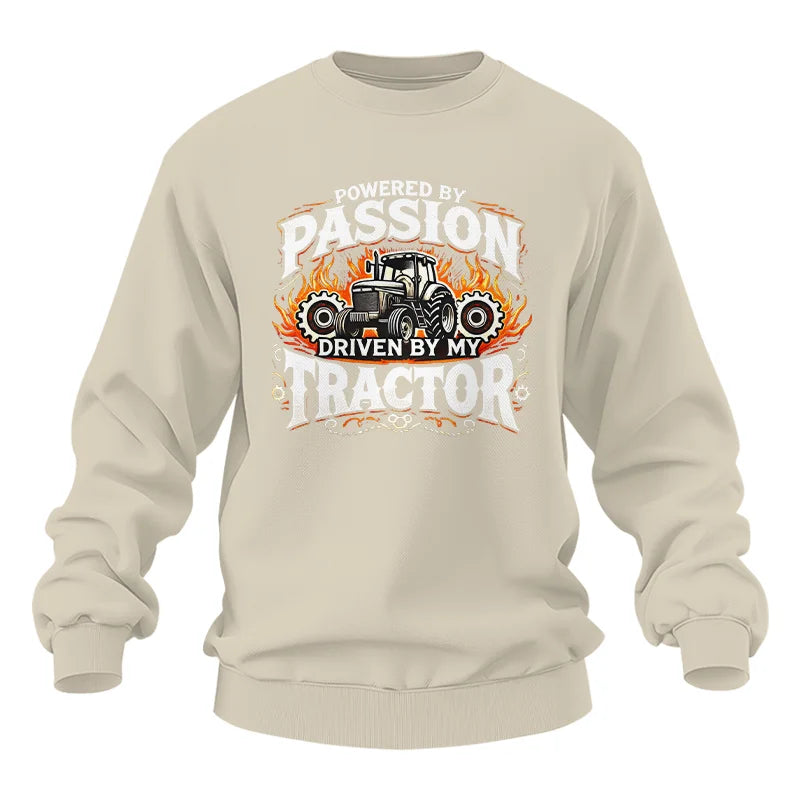 Powered By Passion Driven By My Tractor 1 - Unisex Heavy Blend™ Crewneck Sweatshirt