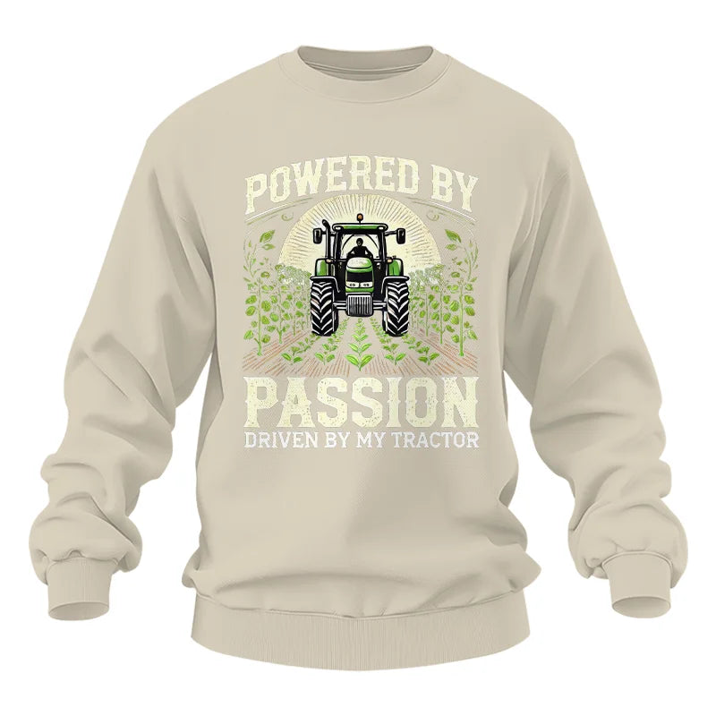 Powered By Passion Driven By My Tractor 3 - Unisex Heavy Blend™ Crewneck Sweatshirt