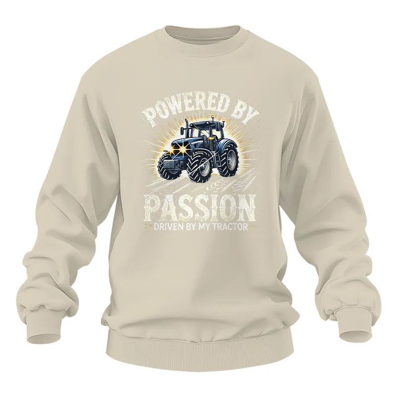 Powered By Passion Driven By My Tractor - Unisex Heavy Blend™ Crewneck Sweatshirt