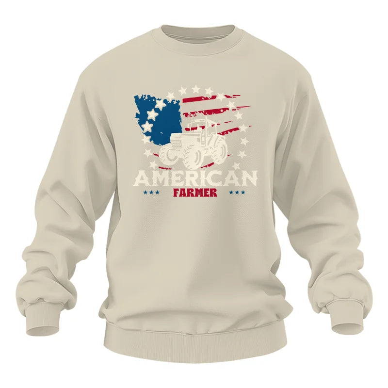 Image of Proud To Be An American Farmer Citizen Veteran - Unisex Heavy Blend™ Crewneck Sweatshirt