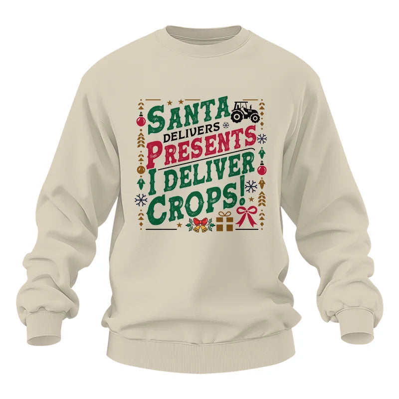 Santa Deliver Present I Deliver Crops! - Unisex Heavy Blend™ Crewneck Sweatshirt