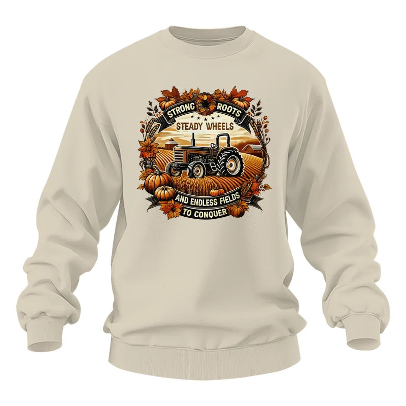 Thanksgiving Farmer Endless Fields To Conquer 1 - Unisex Heavy Blend™ Crewneck Sweatshirt