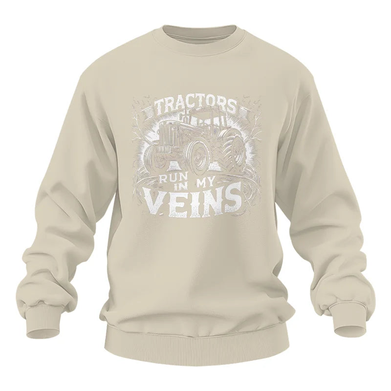 Tractors Run In My Veins - Unisex Heavy Blend™ Crewneck Sweatshirt