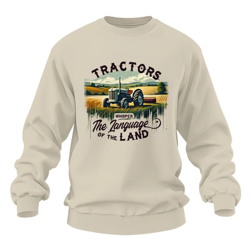 Tractors Whisper The Language Of The Land 2 - Unisex Heavy Blend™ Crewneck Sweatshirt