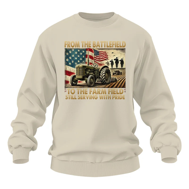 Veteran Farmer From The Battlefield To The Farm Field 1 - Unisex Heavy Blend™ Crewneck Sweatshirt