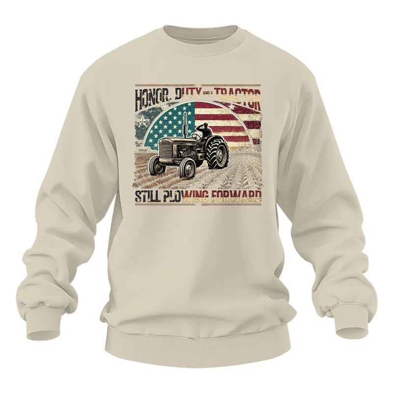 Veteran Farmer Honor Duty And A Tractor 1 - Unisex Heavy Blend™ Crewneck Sweatshirt