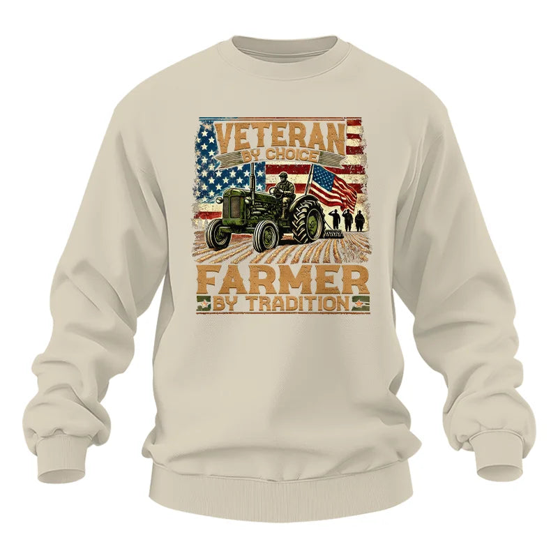 Veteran Farmer Veteran By Choice_Farmer By Tradition - Unisex Heavy Blend™ Crewneck Sweatshirt